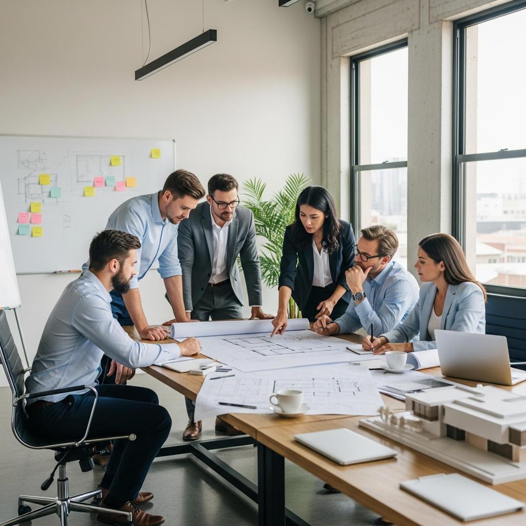 ACOH team working together in office