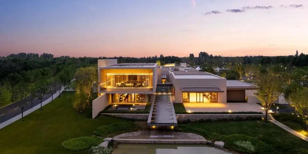 Modern architecture and construction project