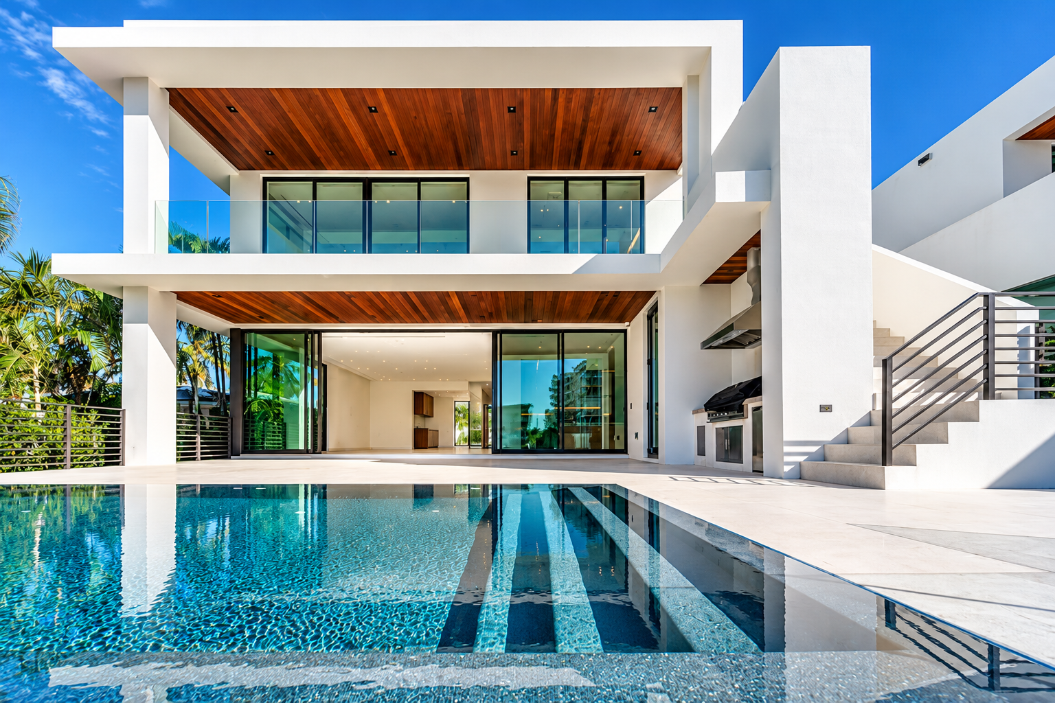 Modern architecture and construction project