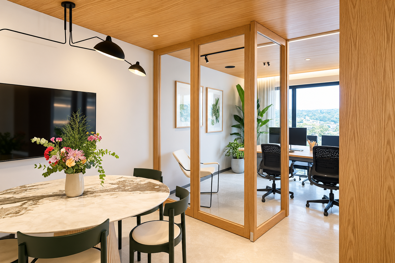 Modern commercial office interior